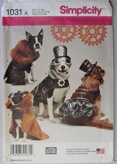 a magazine cover with dogs dressed up in costumes and hats on it's front page