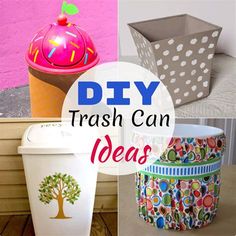 diy trash can ideas that are easy to make