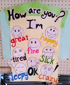 a sign that says how are you? i'm great tired fine sick sleepy okay crazy