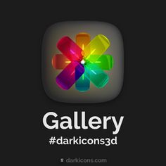 the logo for gallery dark icons is shown in this screenshote image, which appears to be an app icon