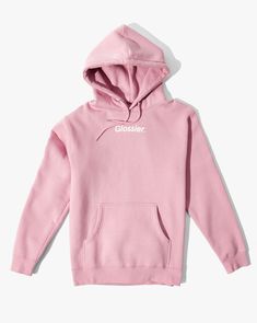 Meet your newest cozy companion for morning dog walks, coffee runs, or looking great on WFH video calls. Our Original Pink Hoodie comes with all the special comfy touches: plush material, pillow-soft fleecy inside, metal-tipped drawstrings, and a relaxed, oversized fit (generous and long; we recommend taking your true size). Glossier Sweatshirt, Glossier Logo, Boy Brow, Glossier You, Smile And Wave, Glossier Pink, Pink Hoodie, Comfy Fits, Beauty Essentials