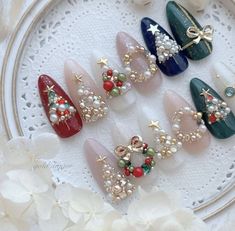 Designs For Short Nails, Hippie Nails, Christmas Gel Nails, Gel Nails Diy, Simple Gel Nails, Seasonal Nails, Nail Art Designs Diy