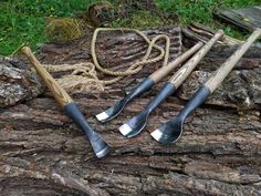 4-Piece Hand-Forged Rounded Carpenters Timber Chisel Set - Forged Steel Tools Timber Framing Tools, Carpenter Tools, Chisel Set, Wood Carving Tools, Wood Care, Timber Framing, Woodworking Skills, Handmade Knives, Forged Steel