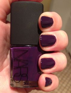 Nails of the Day: NARS Fury Nars Nail Polish, Dark Purple Nails, Essie Nail Colors, Nail Pops, Purple Nail, Nail Envy, Deep Plum, Dark Nails, My Beauty