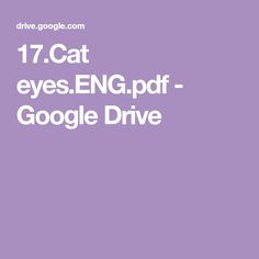 the text reads 17 cat eyes engg pdf google drive on a purple background