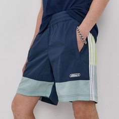 Adidas Originals Woven Active Mens Swim Active Shorts Navy Blue Medium New With Tag's Adidas Id: Gn3839 Msrp $60 Any Questions Please Ask Before Purchasing Fast Shipping With Tracking B71 Fresh Style, Just For You. A Remix Of A Classic Silhouette, These Shorts From Adidas Sprt Are Retro And Futuristic At The Same Time. Bold And Original, They Feature Contrasting Inserts And 3 Authentic Stripes For A Classic, On-Trend Look. Standard Fit. Product Description Shorts From The Adidas Originals Collec Blue Sportswear Shorts For Summer, Blue Cotton Sportswear Shorts, Blue Sportswear Bottoms For Spring, Active Shorts, Man Swimming, Classic Silhouette, Board Shorts, Adidas Men, Adidas Originals