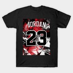 Michael Jordan -- Choose from our vast selection of Crewneck and V-Neck T-Shirts to match with your favorite design to make the perfect graphic T-Shirt. Pick your favorite: Classic, Boxy, Tri-Blend, V-Neck, or Premium. Customize your color! For men and women. Black V-neck T-shirt With Text Print, Trendy Red T-shirt For Sports, Black Graphic Tee With Sublimation Text Print, Black Graphic Tee With Text Print Sublimation, Black Graphic Tee With Text Print, Black Fan Apparel T-shirt With Sublimation Print, Sporty Short Sleeve Sublimation Graphic T-shirt, Sporty Short Sleeve Sublimation T-shirt With Graphic Print, Black Sublimation Print Fan Apparel T-shirt