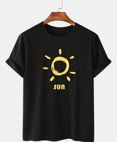 T Shirt Archives - appareloves.com Sun Cartoon, Funny Sun, Cartoon T Shirts, 45 Years, Tshirt Outfits, Shirt Sale, Direct To Garment Printer, Cartoon Print, Look Cool