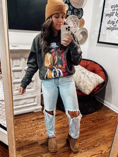 Western Punk Outfits, Fall Winter Outfits Leggings, Casual Fall Street Style, County Fair Outfit Fall, Hairstylist Outfits Plus Size, Hayride Outfit Fall, Cute Fall Outfits With Hats, Fall Outfits Southern, Zoo Outfit Fall Mom