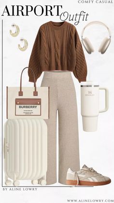 Amazon Airport Outfit- comfy neutral outfit Airport Travel, Neutral Outfit, Outfit Idea, Travel Outfit, Travel