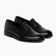 Men's Lincoln Penny Loafer In Black Leather - Thursday Thursday Boots, Soft Shoes, Penny Loafer, Penny Loafers, Classic Man, Leather Gloves, Full Grain Leather, Moccasins, Boots Men