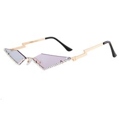 triangle sunglasses boogzel apparel 90s Grunge Fashion, Aesthetic Sunglasses, Accessories Png, Triangle Frame, Y2k Rhinestone, Y2k Tank, Y2k Party, Artsy Outfit, 90s Fashion Grunge