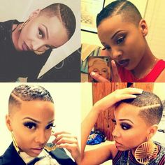 TWA. Big Chop. Fresh Cut. Bald Headed Woman. Team Natural. Dopeness IG: humbleeash Cropped Hairstyles, Hairstyle Ideas For Black Women, Modern Pixie, Short Hairstyle Ideas, Head Female, Haircuts To Try, Bald Head Women