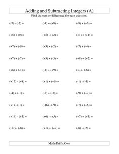 the worksheet for adding and subtracting numbers in addition to solve them