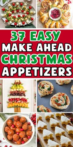 make ahead appetizers cold christmas