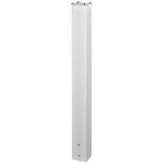 a tall white pole is shown against a white background