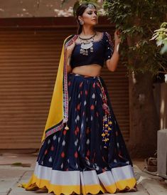 Best Navratri Chaniya Choli Designs 2019 - Buy lehenga choli online Chaniya Choli Designs For Navratri, Choli Designs For Navratri, Choli Ideas, Garba Chaniya Choli, Garba Outfit, Chaniya Choli Designs, डिजाइनर कपड़े, Garba Dress, Ghaghra Choli