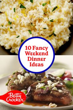 10 fancy weekend dinner ideas for the busy cook - by - cooker, including chicken and rice