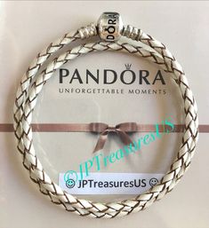 100% Authentic Pandora .925 ALE Sterling Silver Clasp and Double Braided Leather Bracelet 13.5" (34cm) Bracelet is pre-owned and in great condition Properly stamped 925 ALE inside the clasp as shown in pictures  Pandora Box/Packaging is NOT included  The Bracelet shown in pictures is the one you will receive  Fast and Free shipping with confirmation number within U.S. Please feel free to ask any questions and add me to your favorite list to receive updates on new inventory that is being listed daily! Thank you:) Pandora Leather Bracelet, Double Braid, Braided Leather Bracelet, New Inventory, Pandora Bracelets, Braided Leather, Box Packaging, Favorite Things List, Leather Bracelet