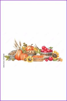 Thanksgiving Watercolor Illustration - MasterBundles Collage. Thanksgiving Feast, Photo Image