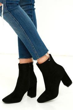 My Generation Black Suede High Heel Mid-Calf Boots White Shoes For Girls, My Generation, Clear High Heels, Heels Aesthetic, Womens Black Booties, Suede High Heels, Closed Toe Sandals, Kitten Heel Sandals, Black Suede Boots