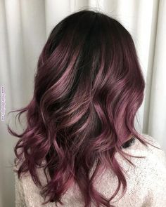 Babylights Balayage, Baylage Hair, Plum Hair, Wine Hair, Rose Gold Hair, Hair Color And Cut, Hair Inspiration Color