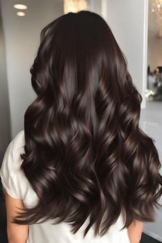 Rich Milk Chocolate Brown Hair, Balayage Dark Skin Tone, Brown Hair Colors Brown Skin, Solid Brunette Hair Color Dark Brown, Old Money Chocolate Brown Hair, Deep Mocha Brown Hair, Coco Brown Hair Color, Dark Brown Hair For Pale Skin, Dark Brown Hair Inspo Color