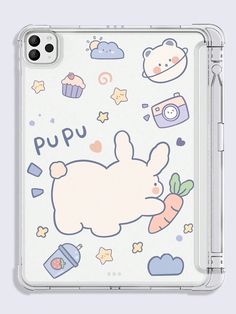 a phone case with an image of a cartoon character on it