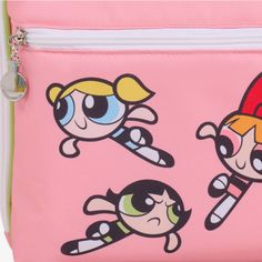 Sugar, spice and everything ICE! This is The Powerpuff Girls cooler bag you can take practically anywhere — it’s so nifty it transforms from a backpack into a crossbody! — and celebrates GIRL POWER!! with everyone’s favorite original superhero sisters Blossom™, Bubbles™ and Buttercup™. Share your ice-cold drinks and chilled snacks with your best girlfriends while inspiring them to support and empower one other, just like The Powerpuff Girls do. Trendy Pink Lunch Bag For School, Trendy School Lunch Bag With Zipper Closure, Pink Backpack Lunch Bag For School, Pink Lunch Bag With Zipper For School, Pink Fun Lunch Bag For Everyday Use, Original Superhero, Powerpuff Girls Characters, Backpack Cooler, Mini Convertible