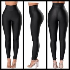 Contour Your Derriere While Slimming Your Legs With This High Rise Tight Leggings With Waist Cincher. Made Of Stretchy Fabric With Great Elasticity To Fit Your Body Shape Perfectly. The High Rise Design With Wide Waistband Looks Like A Well-Planeed Waist Cincher Which Is To Shape Your Midsection Into An Enviable Hourglass Curve. Wearing This Leggings Can Give You A Natural Curve To Look Stylish And Nice. Brand New Never Been Worn Without Tags Stretch High-waist Leggings For Party, High Waist High Stretch Party Tights, Party High Waist Stretch Leggings, Black Full Length Tights For Party, Casual Fitted Tights For Party, Black Full-length Party Tights, Black Full Length Party Tights, Full Length Black Party Tights, High Waist Elastic Tights