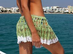 This is pattern for crochet skirt. Pattern Skill Level: Easy PLEASE NOTE: PATTERN IS IN DIAGRAMS This crochet skirt is perfect for the beach lovers s a crochet cover up! Its delightfully soft, light and comfortable crochet skirt. This beach season crochet is on the wave! Please note, Summer Mini Skirt For Beach Party, Hippie Beach Skirt For Summer, Bohemian Swim Skirt For Spring Beach, Bohemian Swim Skirt For Beach Spring Season, Summer Mini Skirt For Beach Vacation, Bohemian Swim Skirt For Beach In Spring, Bohemian Mini Skirt For Spring Beach Occasion, Summer Festival Mini Skirt, Handmade Summer Bottoms For Vacation