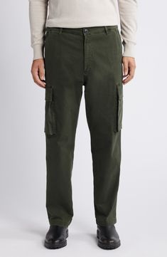 These cotton-twill cargo pants feature a straight-leg profile and roomy pockets to carry your essentials. 30" inseam; 15" leg opening; 12" front rise; 16 1/2" back rise (size 32) Zip fly with button closure Front slant pockets; cargo flap-patch pockets 98% cotton, 2% elastane Machine wash, tumble dry Made in the USA of imported fabric Fabric Gift Bags, Citizens Of Humanity, Fabric Gifts, Nordstrom Store, Free Fabric, Cargo Pants, Cotton Twill, Carry On, Straight Leg