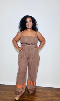 A jumpsuit that you'll want to live in. The Sebie Jumpsuit is easy and breezy, yet sophisticated with rich colors and a beautiful hem that add a touch of sparkle to your look. We made an upgrade to the fit with a tie feature at the shoulders. Who doesn’t love an upgrade? Chic Loungewear Jumpsuits And Rompers With Tie Straps, Chic Jumpsuits And Rompers With Tie Straps For Loungewear, Chic Jumpsuit With Tie Straps For Loungewear, Chic Brown Jumpsuits And Rompers For Loungewear, T Love, Rich Colors, American Express, Rich Color, Jumpsuit