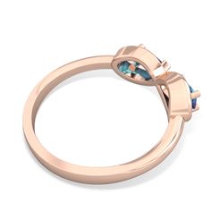 This infinity ring features a pear-cut london topaz and . Set in timeless 14K Rose Gold, it can become a keepsake to be handed down from generation to generation. "To see a world in a grain of sand and heaven in a wild flower, hold infinity in the palm of your hand and eternity in an hour." -William Blake. London Topaz, Clean Origin, William Blake, Topaz Jewelry, Grain Of Sand, Infinity Ring, Wild Flower, London Blue Topaz, The Palm