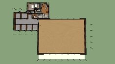 an overhead view of a floor plan for a house