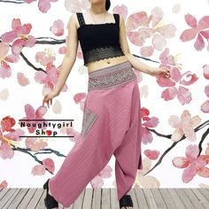 Cotton Women Clothingharem Pantsyoga Pantssamurai - Etsy Thailand Samurai Pants, Thai Pants, Genie Pants, Maxi Pants, Convertible Pants, Carbon Offset, Rayon Pants, Boho Pants, Hip Ups