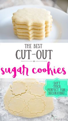 Sugar Cookie Cut Outs, Best Sugar Cookie, Cut Out Sugar, Resipi Kek, Perfect Sugar Cookies, Sugar Cookie Recipe Easy, Best Sugar Cookie Recipe, Best Sugar Cookies, Easy Sugar Cookies