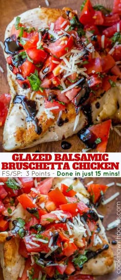 grilled balsamg brusch and tomato pizza