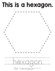 this is a hexagon worksheet