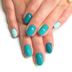 Nail Designs Spring 2023, Turquoise Gradient, Nails Gorgeous, Abby Johnson, Spring Nails 2020, Nail White, Heart Touching Quotes, Nails Styles, Nail Hacks