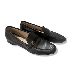 Preloved Giorgio Armani Black Leather Loafers Sz 9. Light Signs Of Wear In Insole And Bottom Of Shoes. Perfect Work Shoes!! Includes Dust Bag Armani Shoes, Armani Black, Black Leather Loafers, Work Shoes, Leather Loafers, Giorgio Armani, Flat Shoes Women, Loafer Flats, Dust Bag