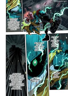 an image of a comic page that is being read by someone in the dark knight