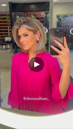 Bobs Video, Hair Idea, Penteado Cabelo Curto, October 10, Medium Hair, New Hair, Medium Hair Styles, Beauty Makeup, Health And Beauty