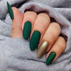 Fall Nail Art Designs You’ll Love #nails Green And Gold Nails, Fall Nail Art Designs, Different Nail Designs, Fall Nail Art, Autumn Nails, Fall Nail, Fall Nail Designs