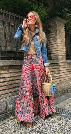 Bohemian Fashion Style, Fashion Outfits Winter, Maxi Rok, Boho Style Outfits, Maxi Skirt Outfits