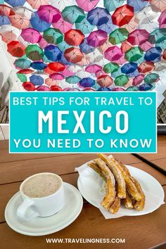 two plates with food on them and the words best tips for travel to mexico you need to know