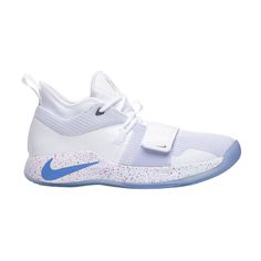 Find NIKE Playstation X Pg 2.5 on Editorialist. Released in January 2019, the PlayStation x PG 2.5 ‘White’ continues the ongoing partnership between Nike and Sony. Here, Paul George’s signature sneaker is once again rendered in a unique design inspired by his favorite gaming console. The upper is constructed with white mesh and matching white synthetic overlays, resting atop a speckled midsole. Special features include a light-up logo on each tongue and a quartet of mismatched Nike Swooshes. Paul George, S Signature, Gaming Console, White Mesh, Mens Shoes Sneakers, Basketball Shoes, Playstation, Special Features, Men's Shoes