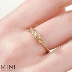 Here is double rope knot ring 14K solid gold minimalistic rings for women. Our spinner twist love rope band will be perfect shower jewelry as in birthday, anniversary or engagement ceremony!  Knotted twisted rope ring and soulmates rings her will look so pretty on her index or middle finger. Are you looking for double knot ring 14K and simple everyday ring, here is the love forever ring and linked together ring for yourself. Discover our luxury design middle finger ring. Features: Made from high Minimalistic Rings, Gold Minimalist Ring, Forever Ring, Middle Finger Ring, Forever Rings, Rope Ring, Bonus Mom, Rope Rings, Double Knot