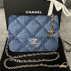 Excellent Pre-Owned Condition! Very Flattering Fit And Can Be Worn As Shoulder Or Short Crossbody Bag. Chanel Denim, Mini Belt Bag, Chanel Bags, Belt Bag, Chanel Bag, Crossbody Bag, Color Blue, Chanel, Bag Lady