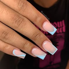 Blue Acrylic Nails